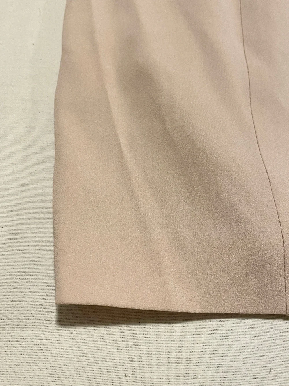 Bebe Nude Peplum Sheath Dress Cap Sleeve - Size 6 - Picture 9 of 16